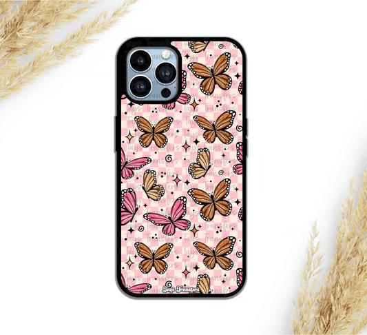 Pink & Orange Butterflies Phone Case