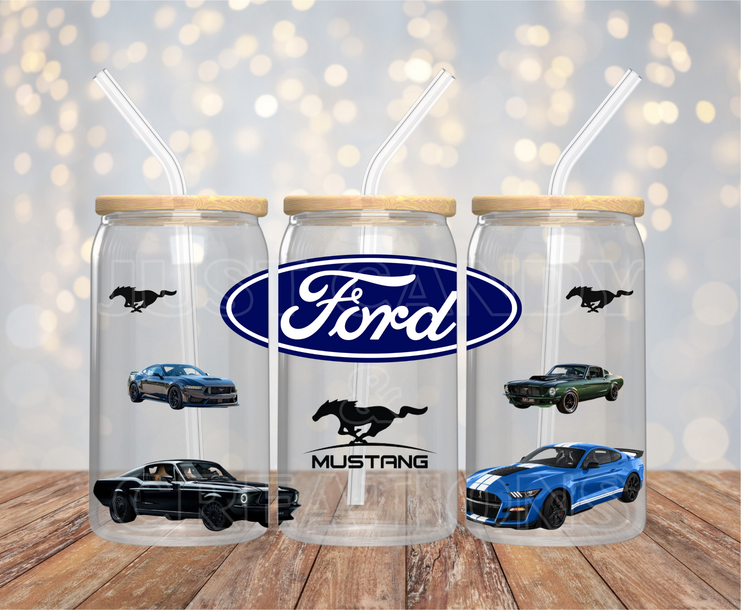 Ford Mustang - 16OZ UV DTF Wrap