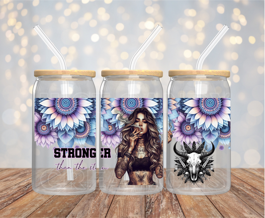 Stronger Than The Storm 16OZ UV DTF Wrap