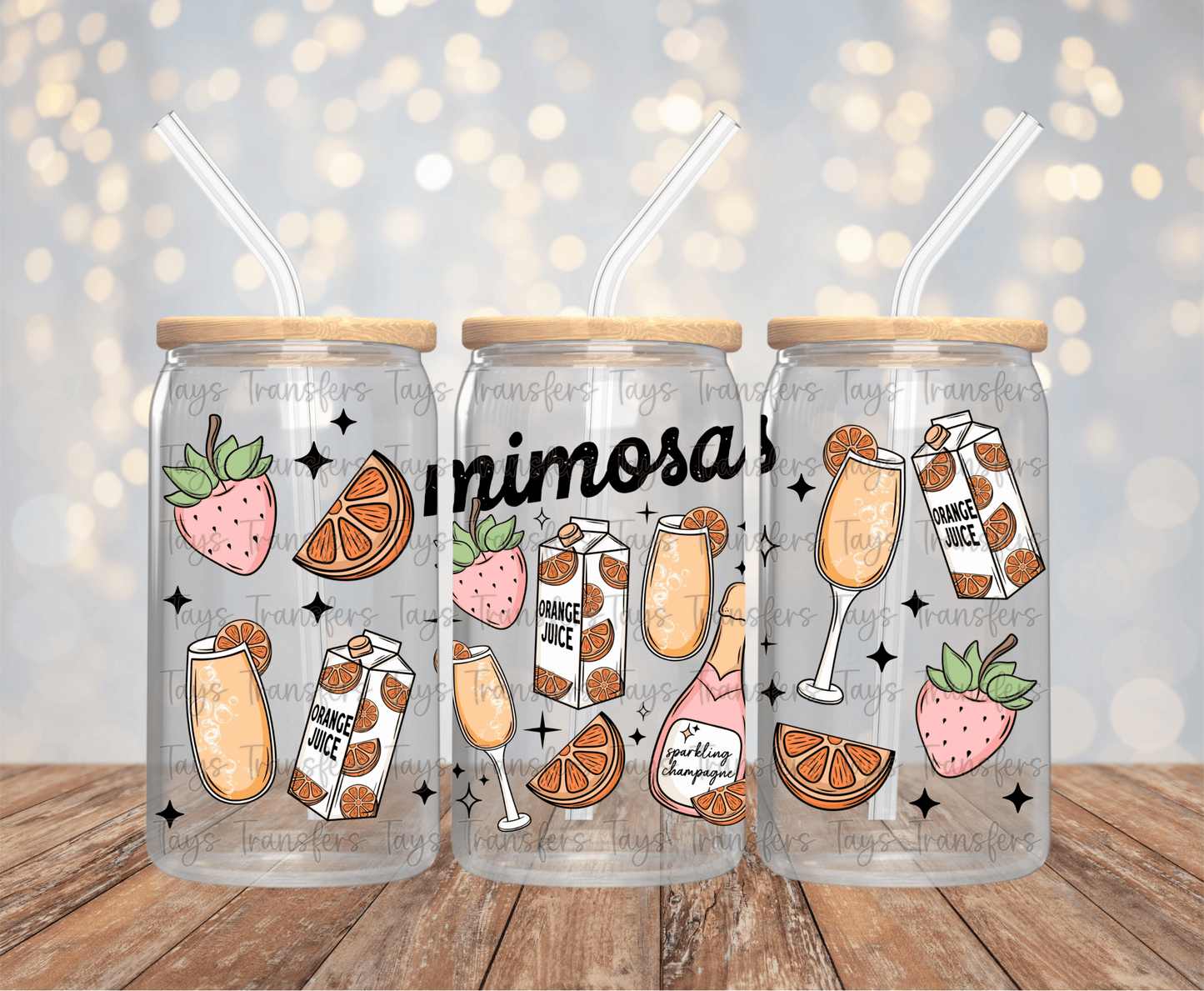 Mimosas - 16OZ UV DTF Wrap